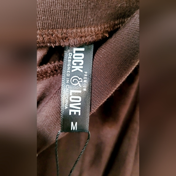 Lock & Love Premium Viscose Maxi Skirt Pull On Stretch Chocolate Brown Medium - Picture 2 of 16